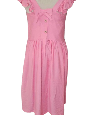 Robe en popeline Rose